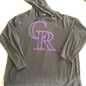 Colorado Rockies Hooded long sleeved tshirt
